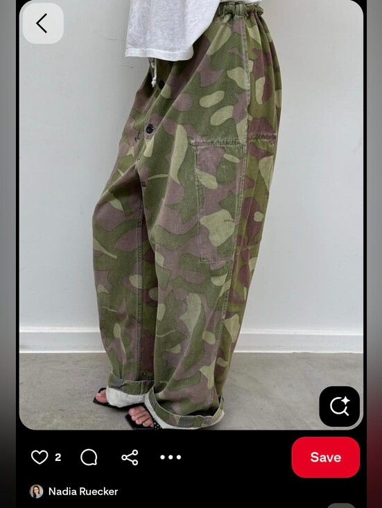 Pants - Vintage Finnish M62 Army Reversible Camo Pants Size M